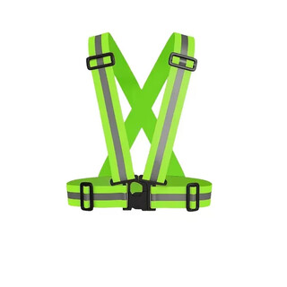 Tongrubi elastic reflective suspenders children's reflective vests night reflective clothing cycling generation adjustable night running reflective fluorescent green 4cm wide suspenders