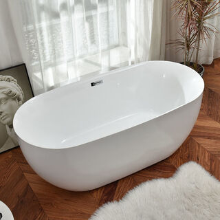 Jomoo's new acrylic household small household bathtub constant temperature thin edge bathtub independent removable seamless one-piece imperial concubine bathtub independent bathtub seamless one-piece export quality 1.5 meters