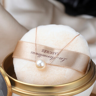Fat donglai's same style pearl necklace single simple light luxury niche necklace clavicle chain temperament exquisite fashion rose rose gold chain length 38+5cm+milk white pearls 10