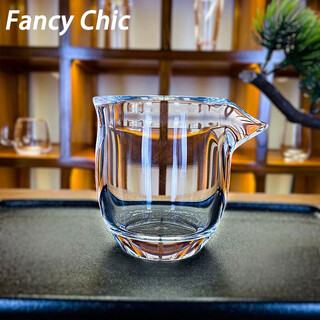 Fancychic donghai natural raw stone crystal fair cup kung fu tea set tea dispenser luxury crystal glass fair cup crystal glass fair cup 220ml