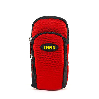 Taan running mobile phone arm bag for men and women sports fitness waterproof arm arm storage bag wrist bag arm sleeve red bag806