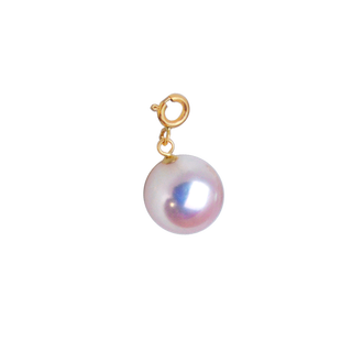 Chuxiao 18k gold japanese akoya natural seawater pearl necklace pendant with small light bulb with akoya pendant only without chain 8-8.5mm