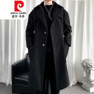 Pierre cardin военный зеленый зрелый и стабильный мужской стиль ветровка мужская средней длины зимняя советская военная куртка черная m