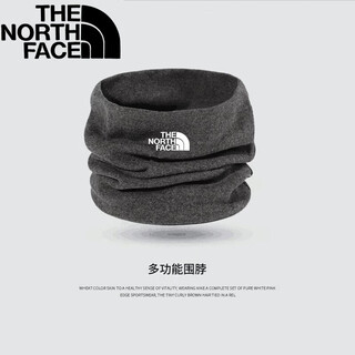 North face yuwang export warm scarf men's face mask outdoor cycling mask sports autumn and winter double-layer neck protector windproof scarf women dark gray scarf