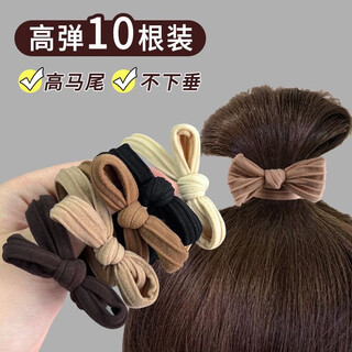 Lika shi bow hair tie women's high elastic hair tie hair rubber band headband hair accessories bow hair tie 5 pieces