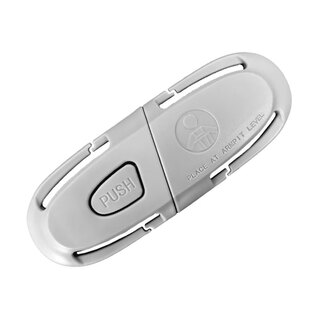 Sibeile car child safety seat chest buckle seat belt fixer button baby anti-off adjustment lock magic accessory gray (025) no disassembly seat belt installation