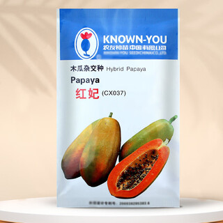 Nongzhi hongfei papaya seeds are red-fleshed fruits grown in the south. nongyou hongfei papaya seeds 5g/red heart