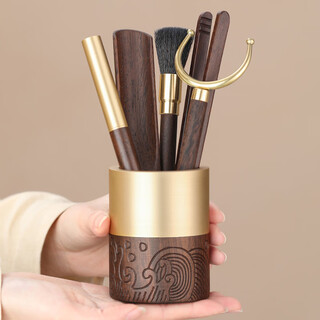 Buchuo tea set accessories tea ceremony six gentlemen black sandalwood tea art accessories tea knife tea clamp tea spoon wave tea set six gentlemen