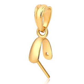 Fujiu 18k gold jade buckle buddha goddess of mercy leaves amber jade diy clip accessories glossy water drop empty pendant 18k gold