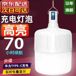 Sikatu rechargeable light bulb usb wireless night market power outage household hanging lighting super bright stall tent camping emergency light 5% buy strong light 300000w electronic display 9-25 hours t15