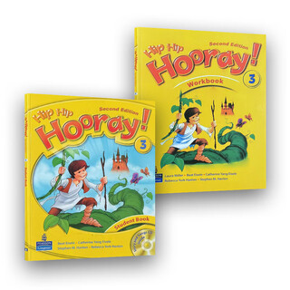 Genuine pearson longman hip hip hooray textbooks and exercise books 3h english textbooks 1/2/3/4/5/6 level children's english training textbooks extracurricular training class english third grade textbooks and exercise books 2 copies free