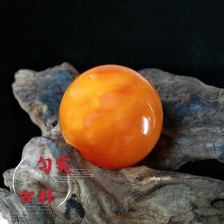 Ancient beeswax round beads, natural raw mineral chicken oil, red old wax amber, single plant rudraksha bracelet accessories, loose beads diy 8mm boutique 2 pieces 0 carat