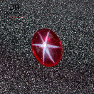 Dl 1998 chinese valentine's day gift starlight gem oval flat bottom plain red stone red powder fusion oval (8x10mm)