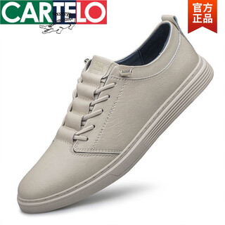 Cartelo genuine leather men's shoes soft sole breathable men's business casual shoes versatile sneakers men's shoes new men's shoes off-white four seasons soft sole soft leather 40