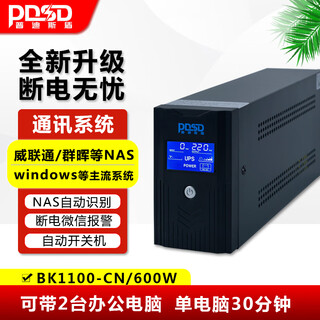 Pdsd ups uninterruptible power supply nas qunhui computer cash register monitoring 1000va600w usb communication 1000va (usb communication nas computer automatically shuts down free number