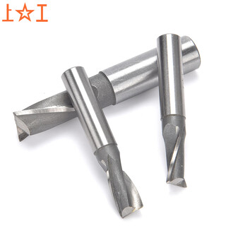 Shanggong 10 pieces straight shank keyway end mill 5mm 2-edge two-tooth keyway end mill