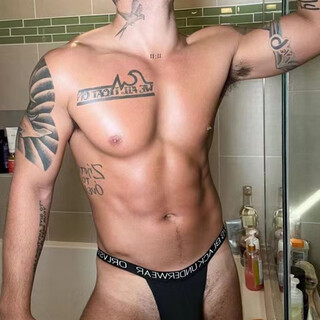 Men's sexy underwear men's thong sexy bikini modal low waist solid color breathable pants sports men 0 black xl