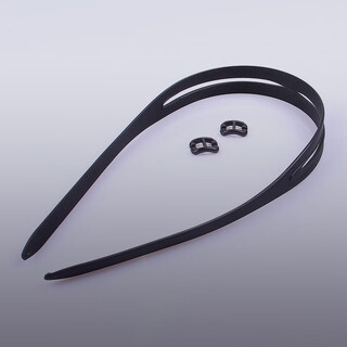 许棋杏游泳眼镜带眼镜带子硅胶泳镜带通用游泳镜镜带日字扣硅胶泳镜配件 黑色镜带+黑色扣子