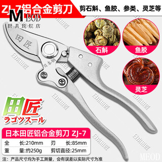 MEOD日本进口鱼胶花胶剪刀医院中药材剪刀中药房药药店用人参鱼胶剪刀 【日本】210MM中药材剪刀-[剪石