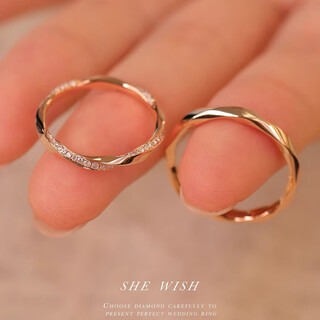 Quamer gold store model möbius ring couple ring sterling silver ring pair of couple model niche design ring closed type - single ring please note the style yourself or