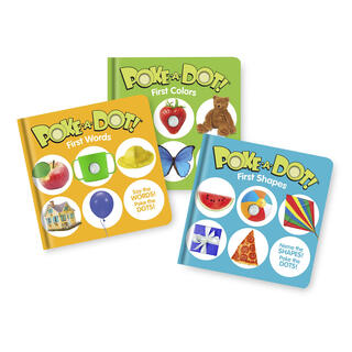 Melissa & dougpokeadot children's books 3-pack first words first shapes first colors