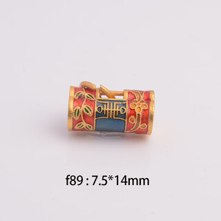 Chihuan gold 999 pure gold 18k gold burnt blue retro pendant pendant longevity lock necklace diy jewelry pendant accessories f89