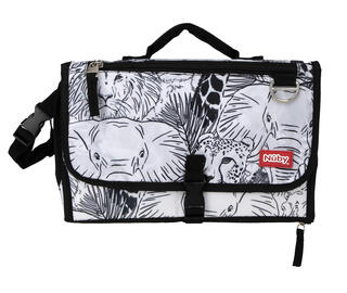 Nubi portable baby changing table animal face print