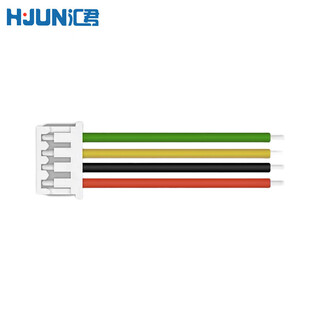 Huijun mx1.25mm spacing male and female butt connection cable terminal cable single-ended double-ended electronic cable 0.15m 10 single-sided male 6p