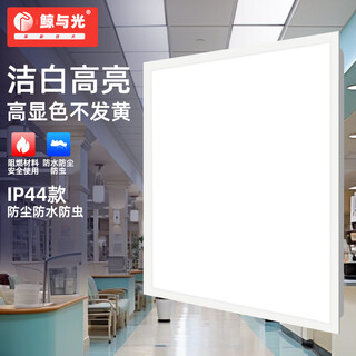 Whale and light integrated ceiling light led flat panel light office ultra-thin high color rendering aluminum gusset panel light 600*600 48w economical model