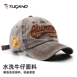 Woodpecker (tucano) hat men's trendy denim warm baseball cap winter outdoor sports korean style peaked cap versatile cold-proof cotton hat