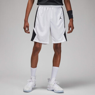 Nike (nike) jordan dri-fit men's quick-drying basketball shorts custom team uniform hf0526 106 white/black/black s