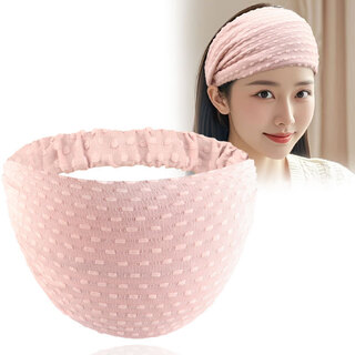 Musiyu fashionable wide-brimmed high-end headband to cover white hair, headband for women, autumn and winter headband, headscarf, pink