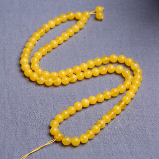 Shuque natural beeswax amber necklace sweater chain pendant bead chain lanyard round bead bracelet diy accessories with chain for men and women no. 18 bead chain is about 75mm long (cm)