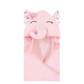 Hudson baby baby animal shape hooded bath towel 76x76cm soft cotton fabric