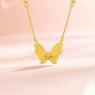 Kechu shenzhen shuibei butterfly necklace women's new gold-plated silver temperament creative pendant clavicle chain valentine's day girlfriend gift 0.05g