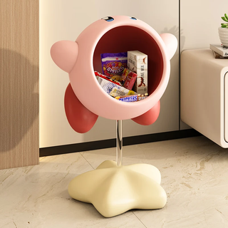 Chenyu mska cartoon star kirby porch key storage floor-standing decoration living room bedroom home decoration housewarming gift pink fat man flying style