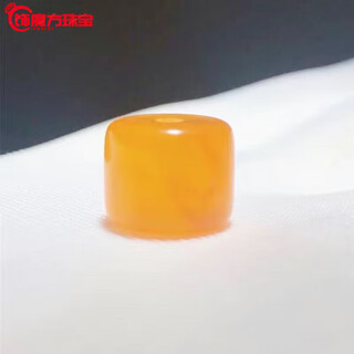 Guanpu pavilion fat dong lai's same style beeswax bucket beads single natural chicken fat yellow and white nectar old wax old type beads pier button button article old beeswax 10x8mm old type beads one