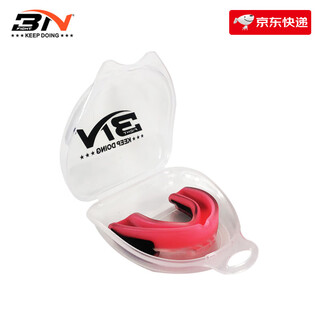 Bn fight mouthguard boxing for adults and children fighting sanda muay thai taekwondo competition protective braces basketball fitness protective gear pink l