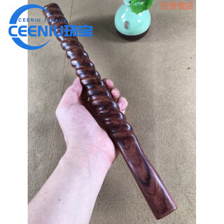 CEENIU胖东来同款海南黄花梨痒痒挠紫檀柳鬼脸把玩棍棒原木料按摩敲背木 DW20：40.5x3.5x3.2cm