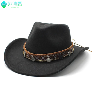 Ywzr ethnic style knight hat top hat women's western sichuan hat tibetan dance tibetan cowboy guozhuang hat men's grassland travel black m (56-58cm)