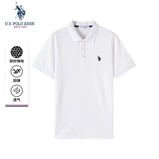 U.s. polo assn.polo shirt men's business casual men's summer short-sleeved t-shirt lapel half-sleeved top men's father's day gift