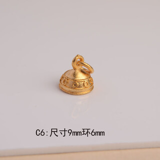 Chihuan gold 999 pure gold 18k gold enamel accessories dripping oil bodhi pagoda pendant seal pendant bracelet c6