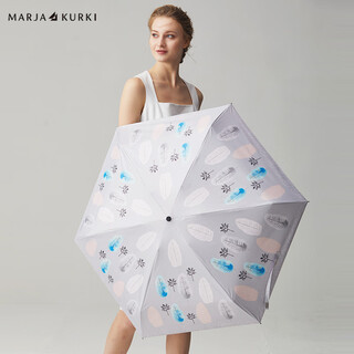 Maria gucci (marjakurki) sunny and rainy umbrella ultra-light mini vinyl small fresh sunny and rainy dual-use pocket parasol for women gift box nordic forest 9hh657521 purple
