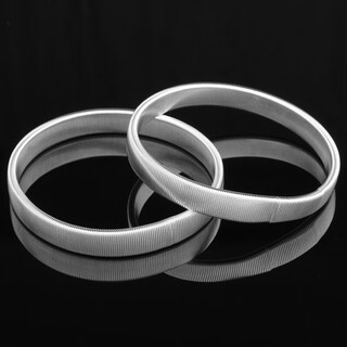 Eabri men's metal cuffs, french formal shirt cufflinks, business armbands, silver