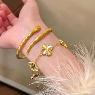 Spirit snake bracelet women's two-piece bracelet women's bracelet 2025 new year of the snake, birthday gift for girlfriend, golden snake bracelet