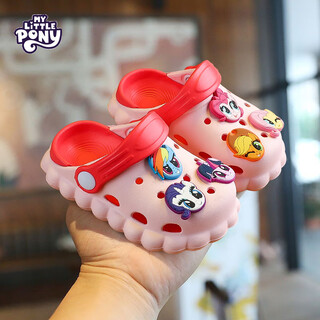 My little pony children's slippers small and medium-sized children's sandal slippers baby croc shoes girls beach slippers pink 150 sizes