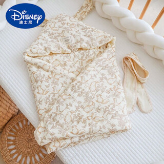 Disney (disney) baby blanket pure cotton big ears newborn blanket swaddle newborn baby delivery room small quilt autumn and winter thickened forest rabbit-400 grams spring and autumn 90*90