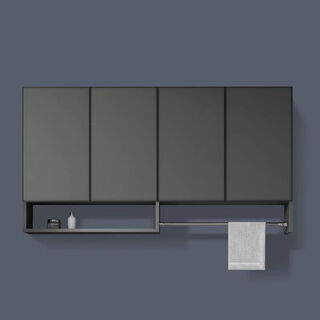 Customized honeycomb aluminum balcony washing machine hanging cabinet laundry wardrobe hanging cabinet wall-mounted storage cabinet storage wall cabinet 130 wide * 80 high * 30 deep