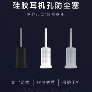 Yunluo 3.5mm silicone earphone dust plug vivooppo honor universal earphone hole plug mobile phone accessories soft glue transparent earphone plug 2 pack