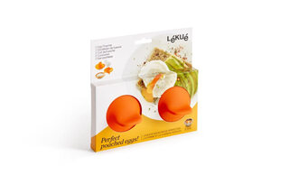 L ku orange double egg steamer non-stick metal mesh perfect boiled eggs